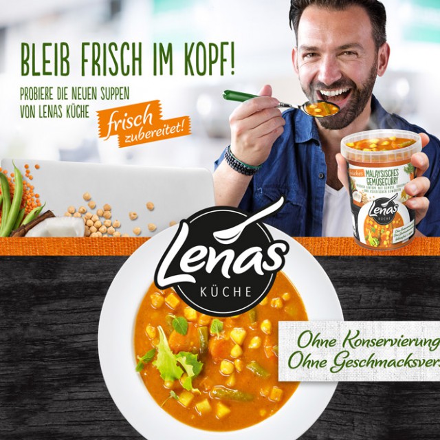 Lenas Küche Werbeplakat Kampagne