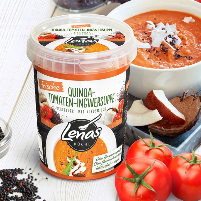 Lenas Küche Quinoa-Tomaten-Ingwersuppe Packaging
