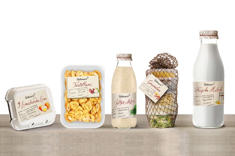 Goldmarie Packaging Design Lebensmittel